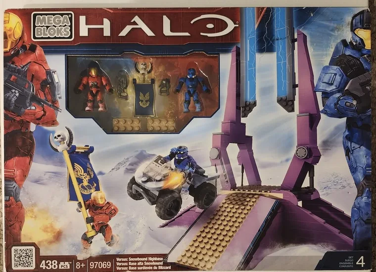 Mega Bloks Halo Versus: Snowbound Highbase Building Set 97069