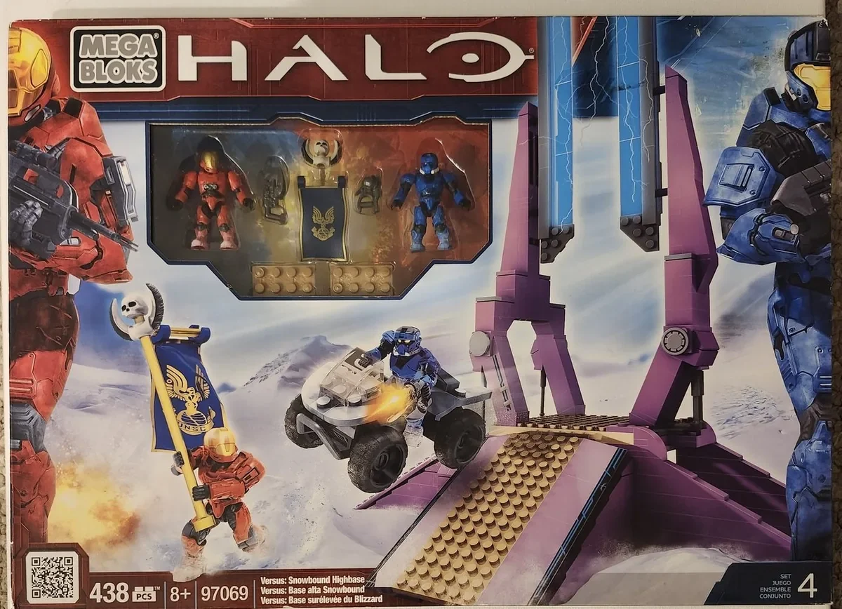 Mega Bloks Halo Versus: Snowbound Highbase Building Set 97069