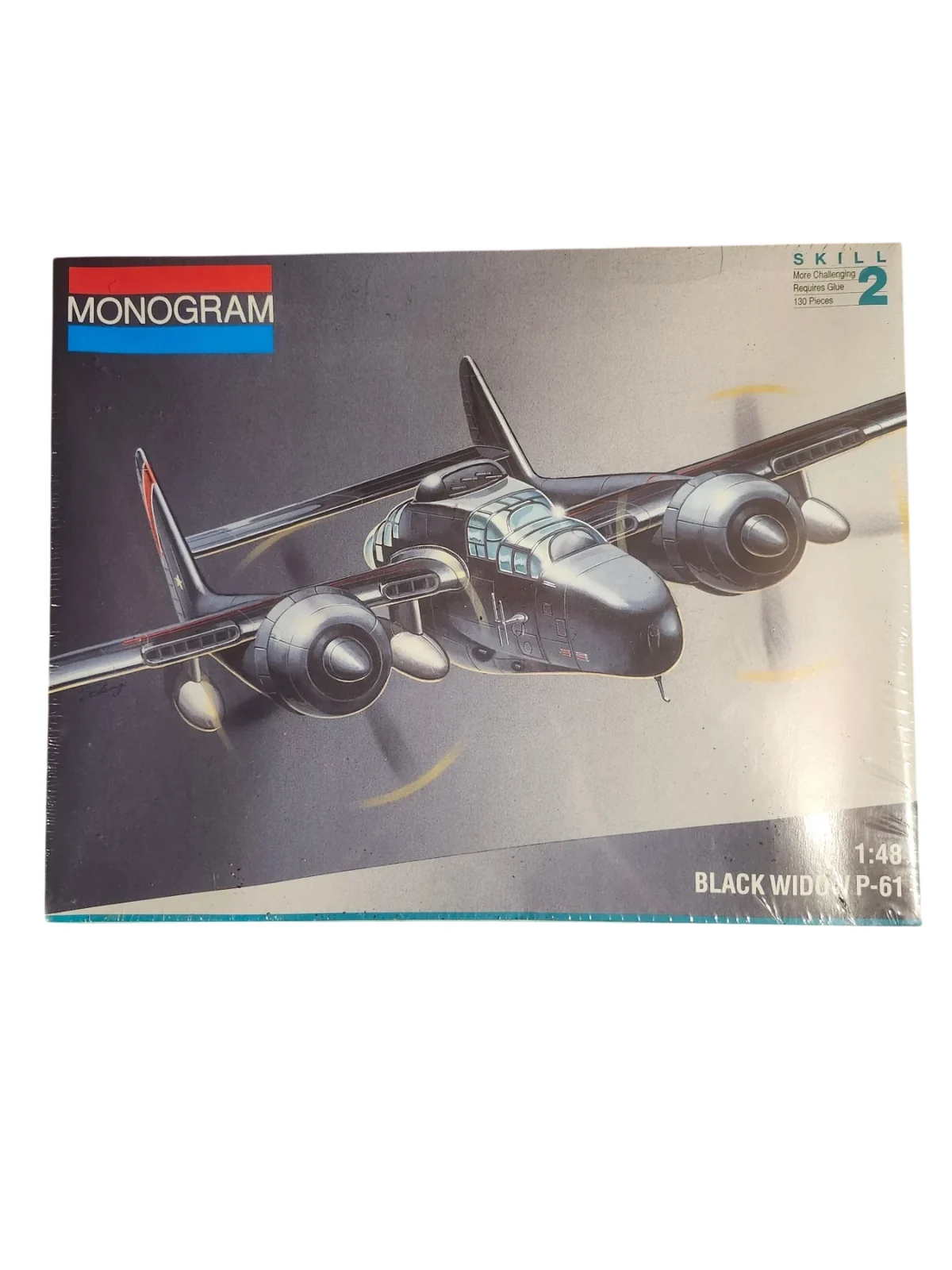 Monogram P-61 Black Widow 1:48 Scale Plastic Model Kit 130 Pieces