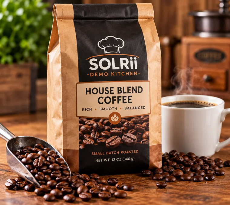 Solrii Demo Kitchen House Blend Coffee — 12 oz